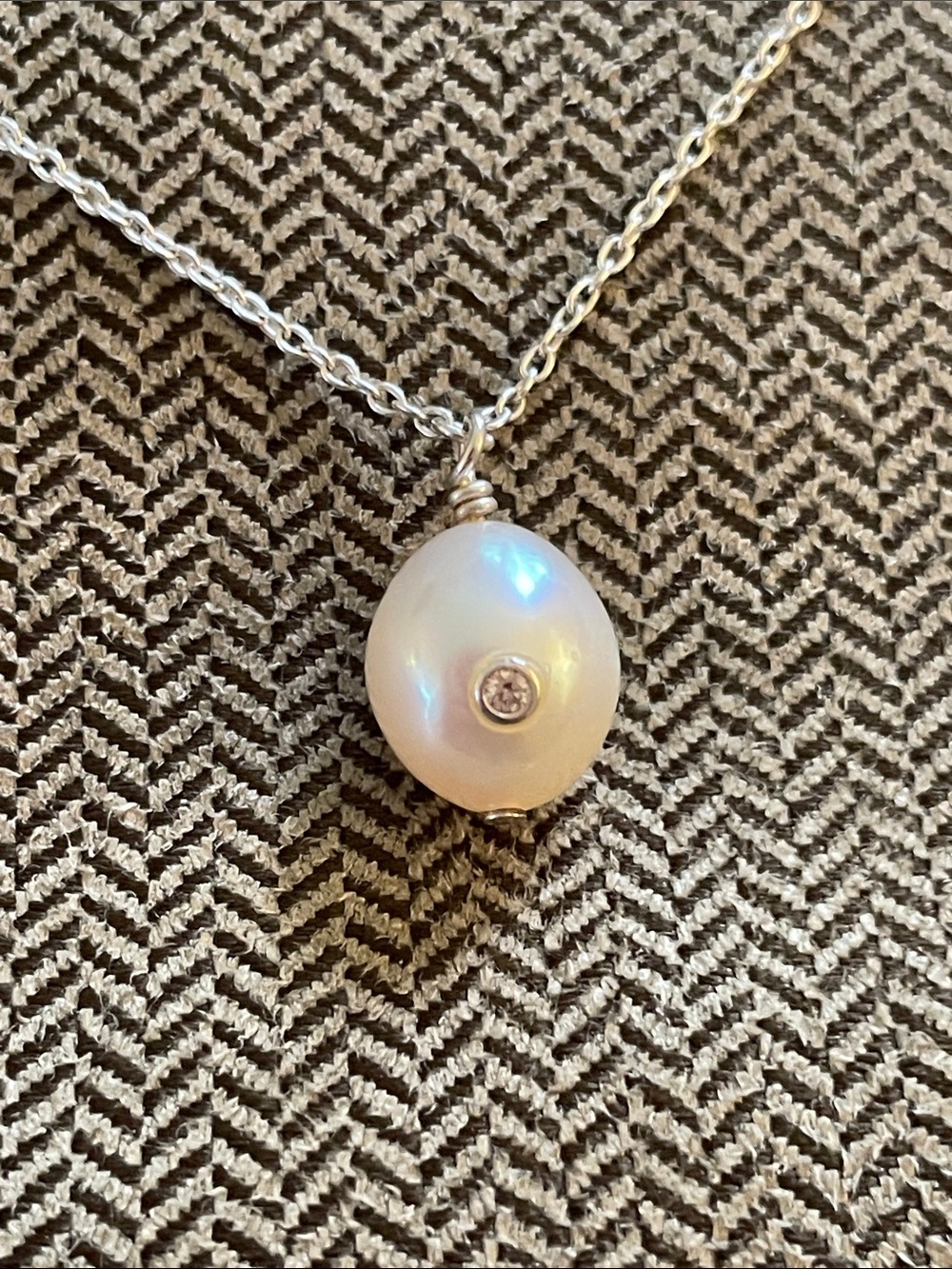 Silpada Sterling Silver Pearl Necklace - Picture 2 of 8